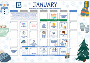 ✨January 2026 Activity Calendar ✨